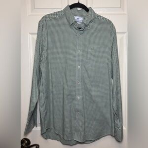 Southern Tide Green Checkered Button Down Shirt